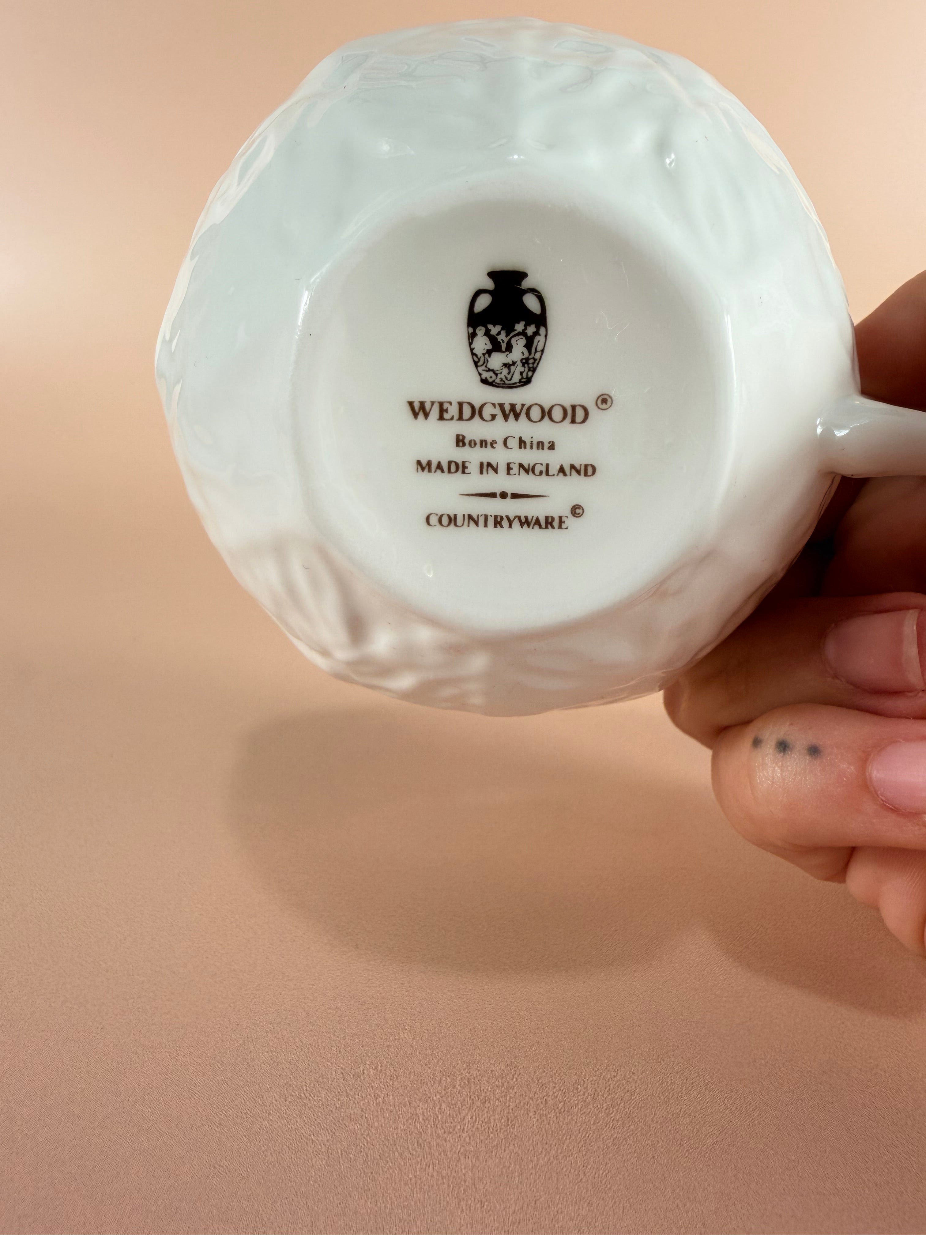 Coalport/Wedgewood Countryware Flat Cup Trio -