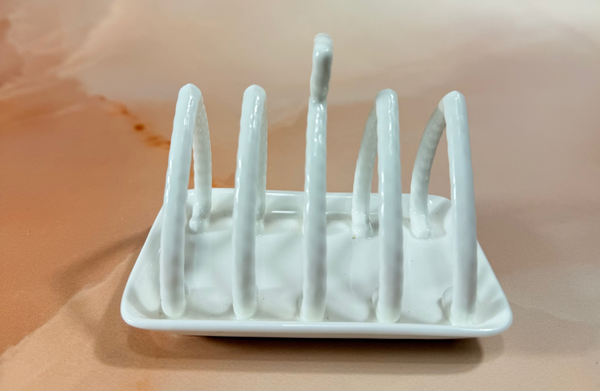 Coalport Countryware Toast Rack — White Textured Bone China