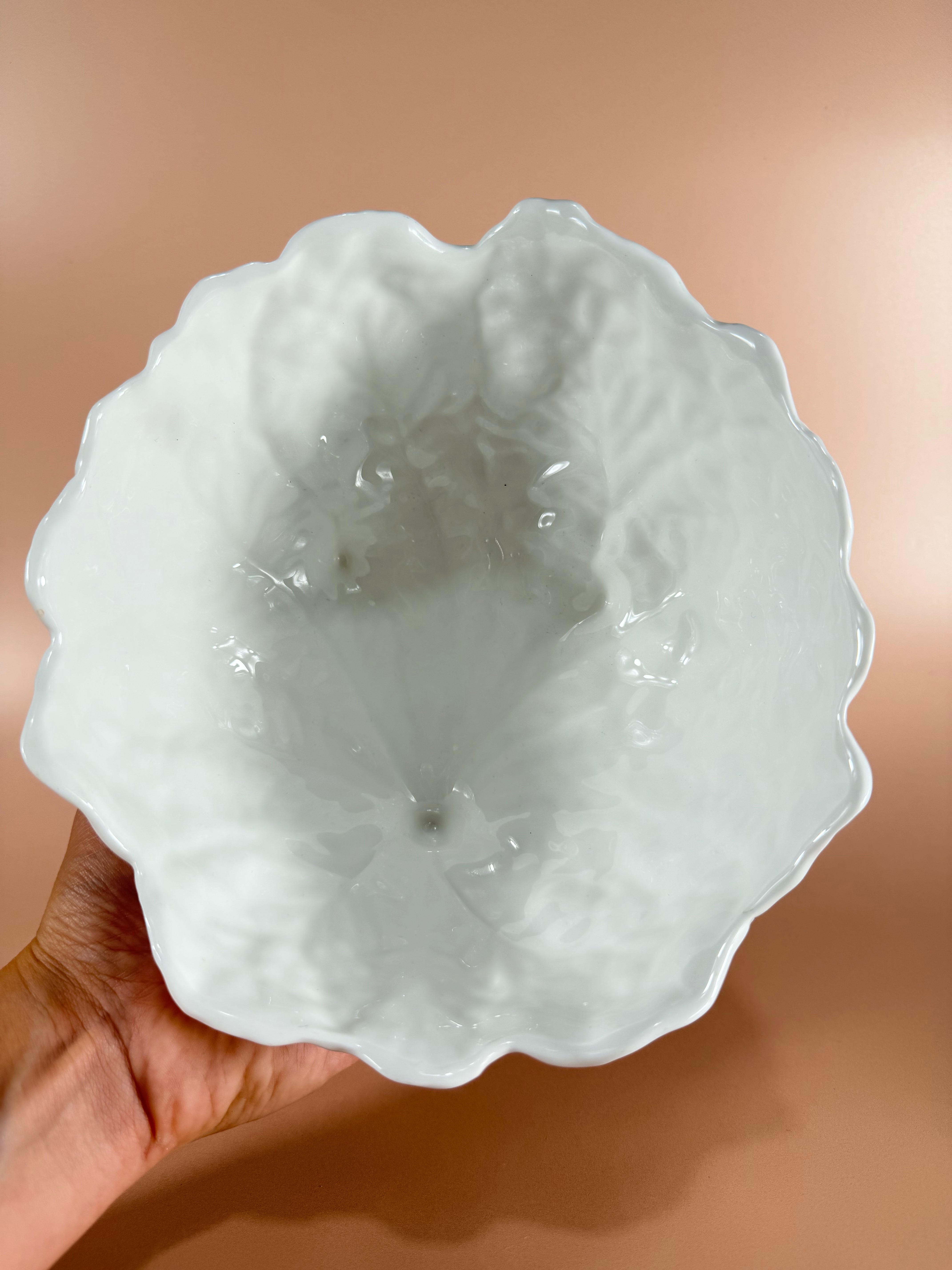 Coalport Countryware 8" Serving Bowl — White Textured Bone China