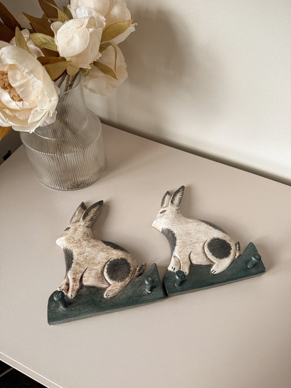 Vintage Wooden Bedroom Hooks