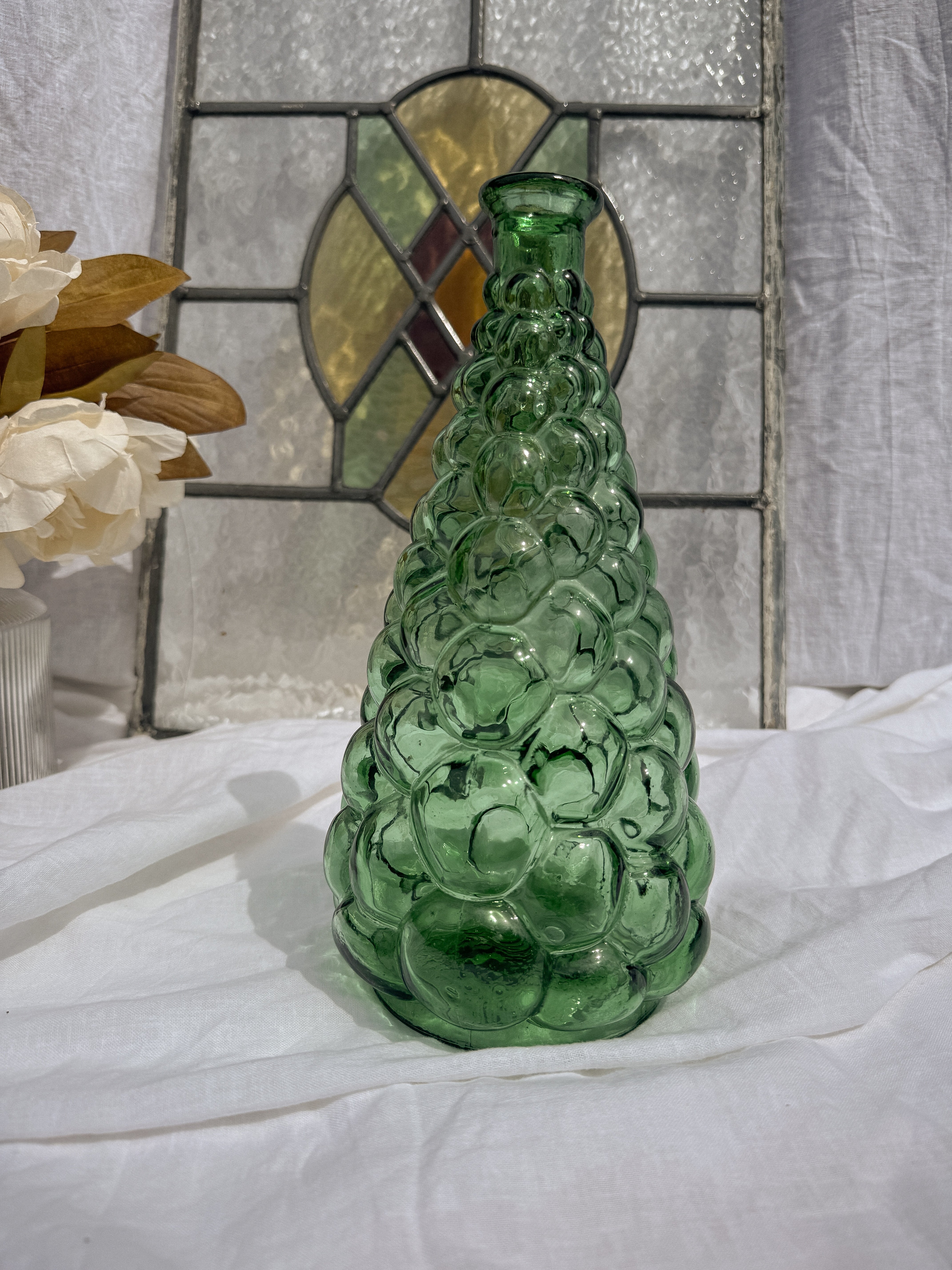 Green 1970s Italian Genie Vase