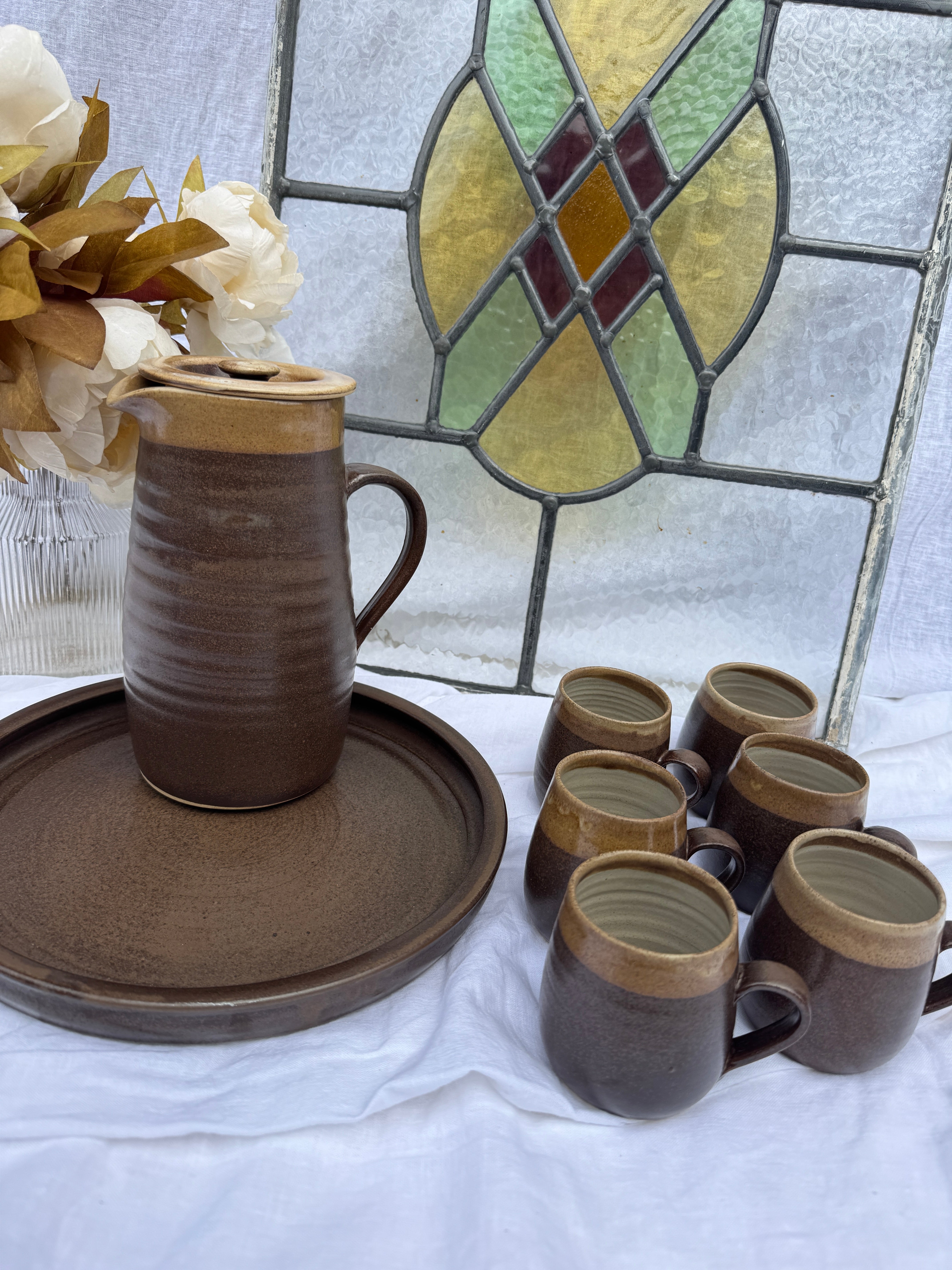 Stoneware Abaty Coffee Set 1970s