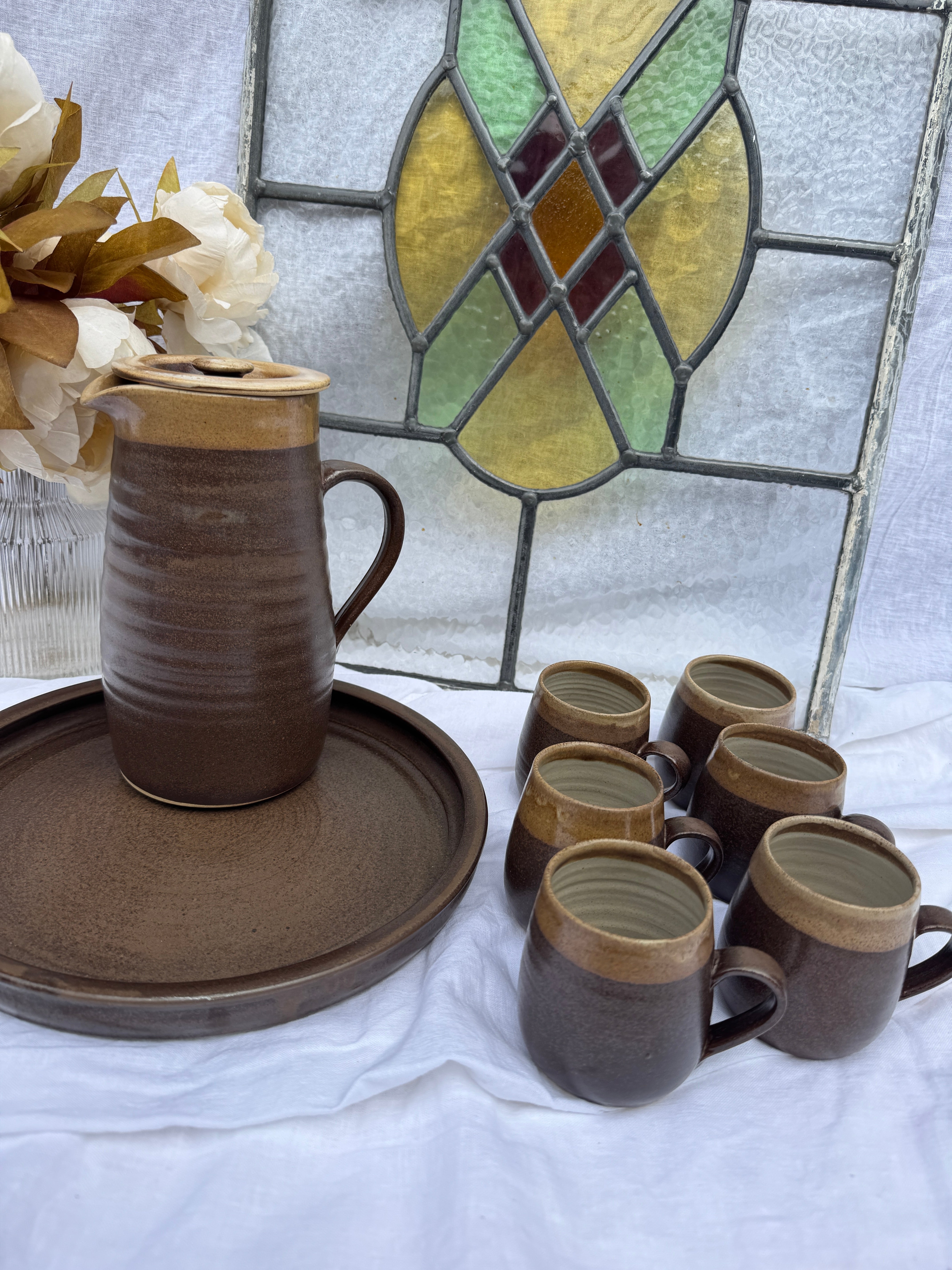 Stoneware Abaty Coffee Set 1970s