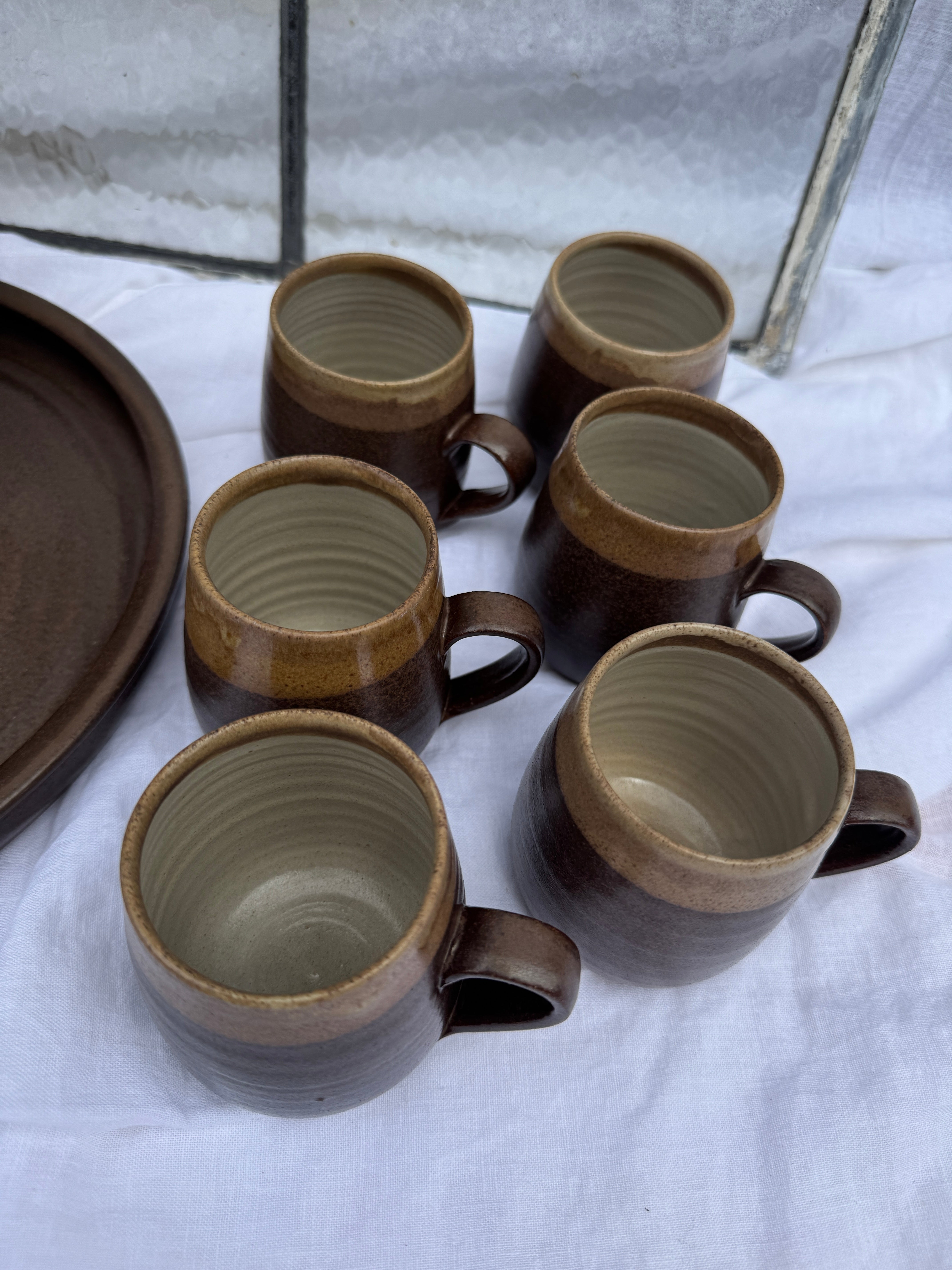 Stoneware Abaty Coffee Set 1970s
